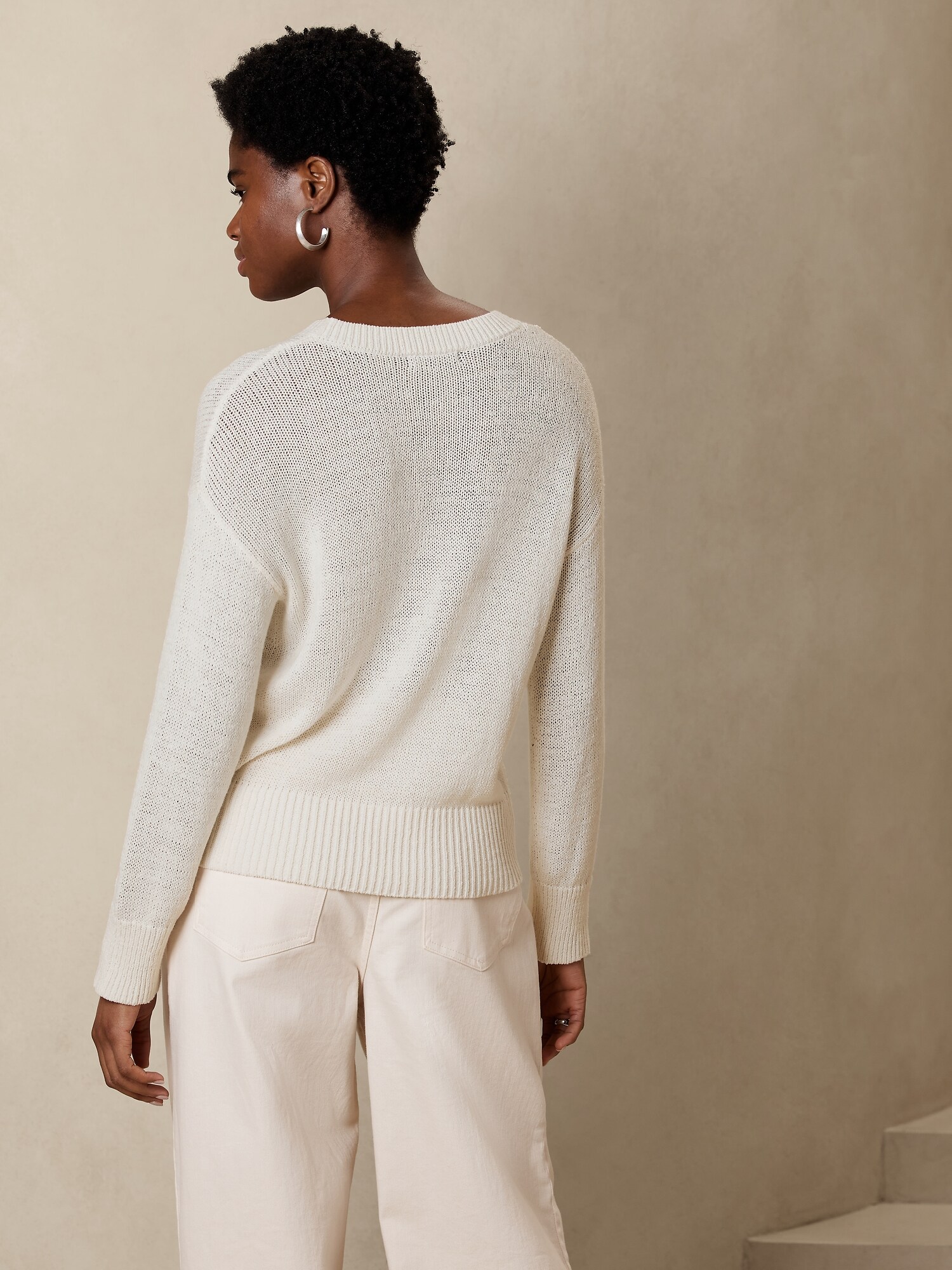 Slouchy Textured Sweater