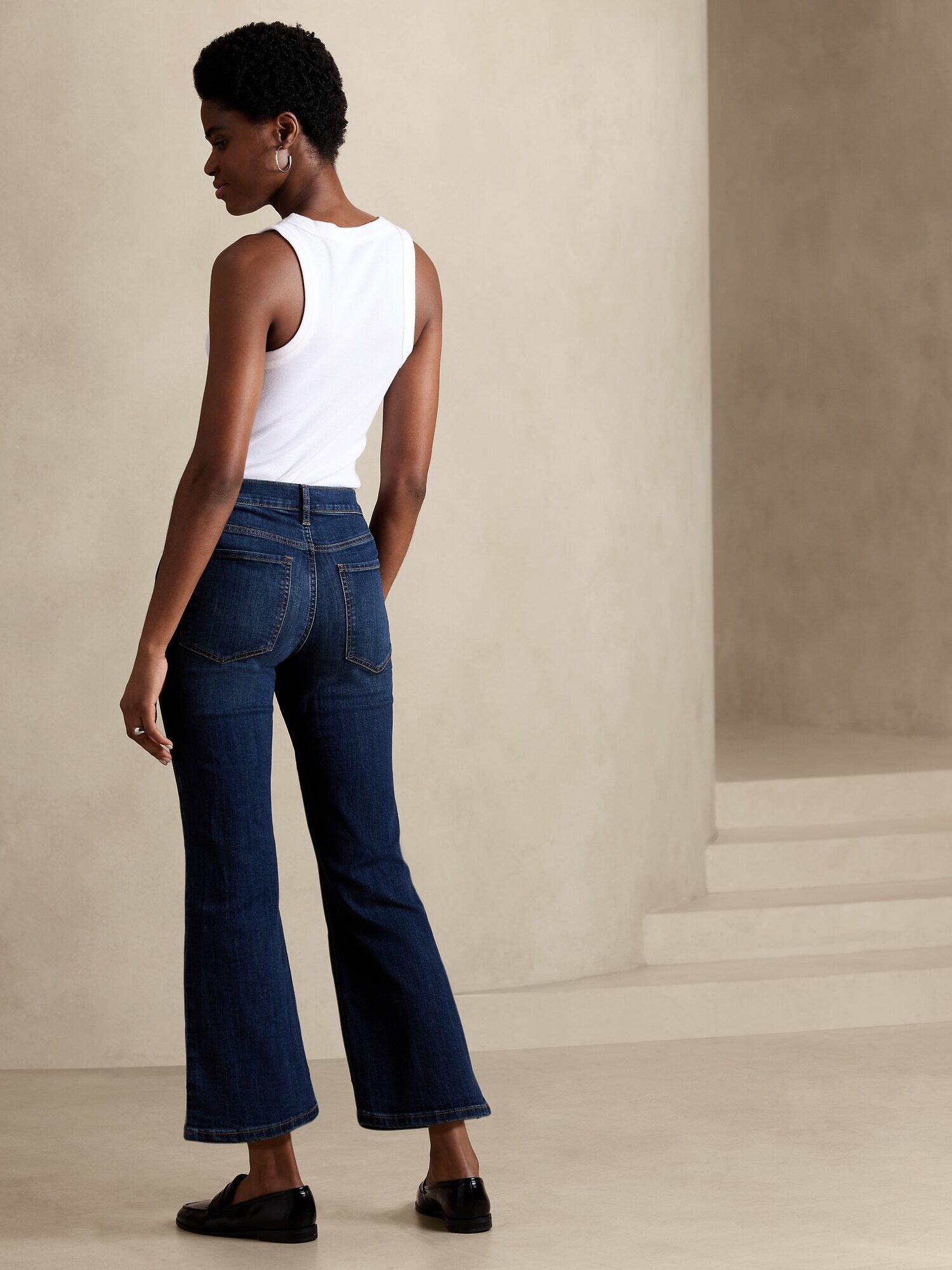 High-Rise Cropped Boot Jean