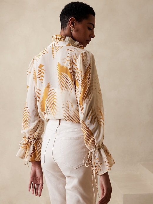 良好品】 RIKO blouse ribbon Wrapping シャツ/ブラウス(七分/長袖