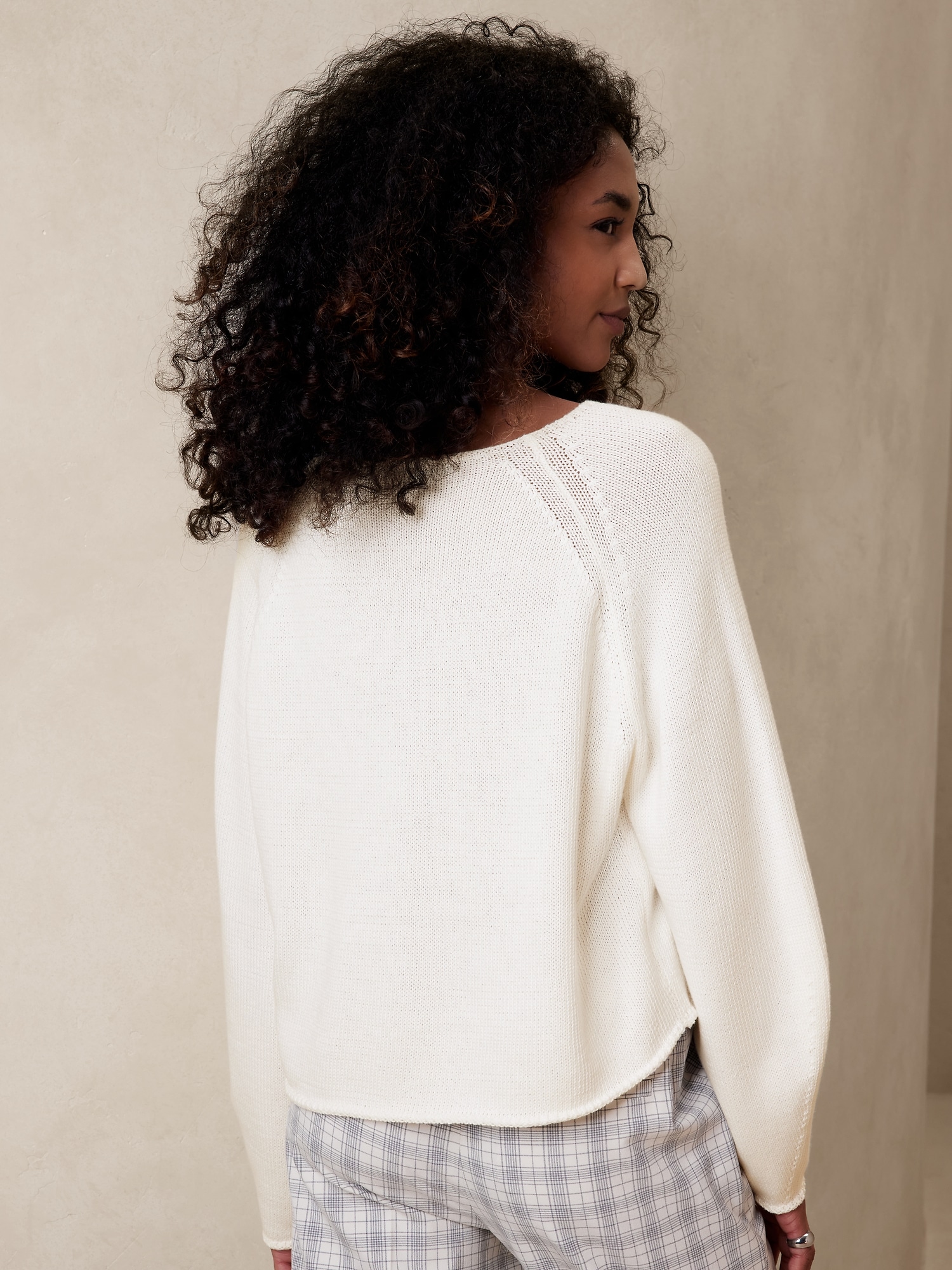 Boat-Neck Chunky Sweater