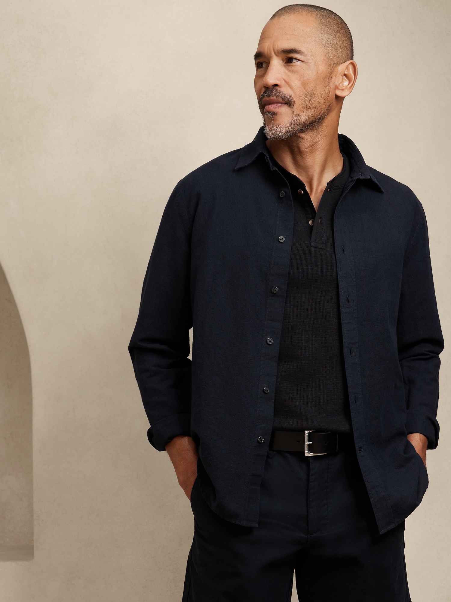 Slim Linen-Cotton Shirt | Banana Republic Factory