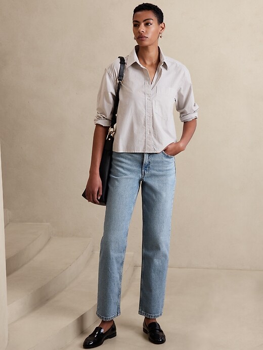 High-Rise Straight Jean | Banana Republic Factory