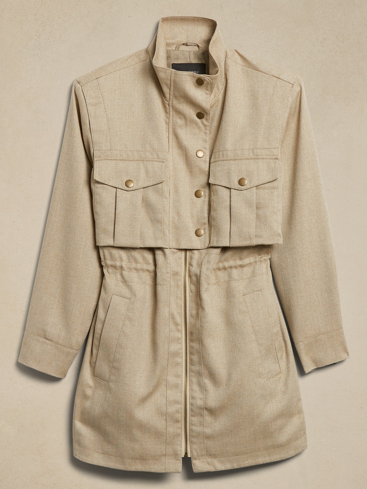 Herringbone Utility Jacket Banana Republic Factory