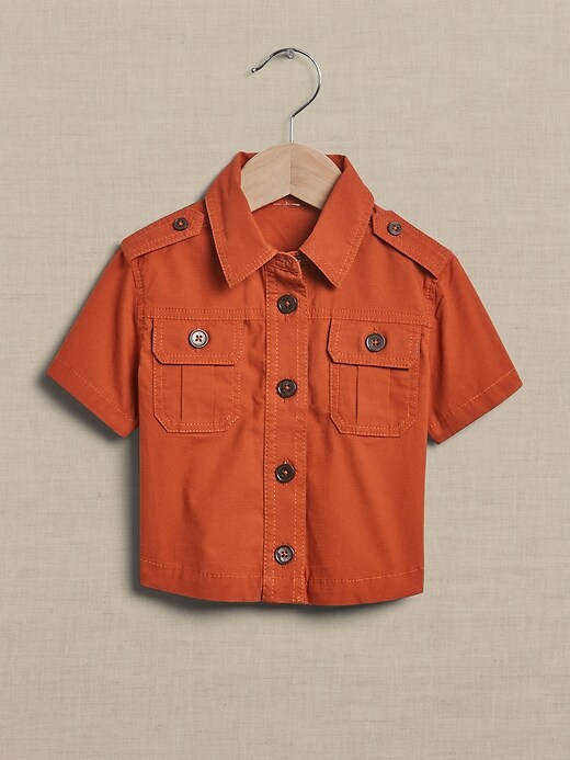 Baby Twill Utility Shirt Banana Republic Factory