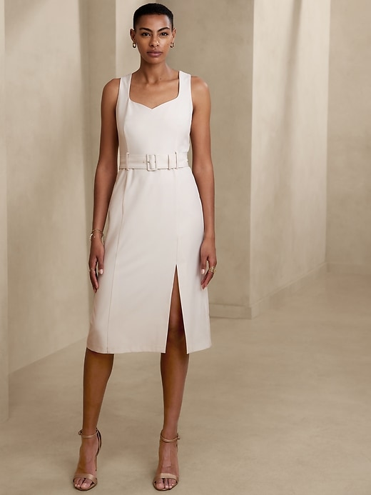 White sheath store dress banana republic