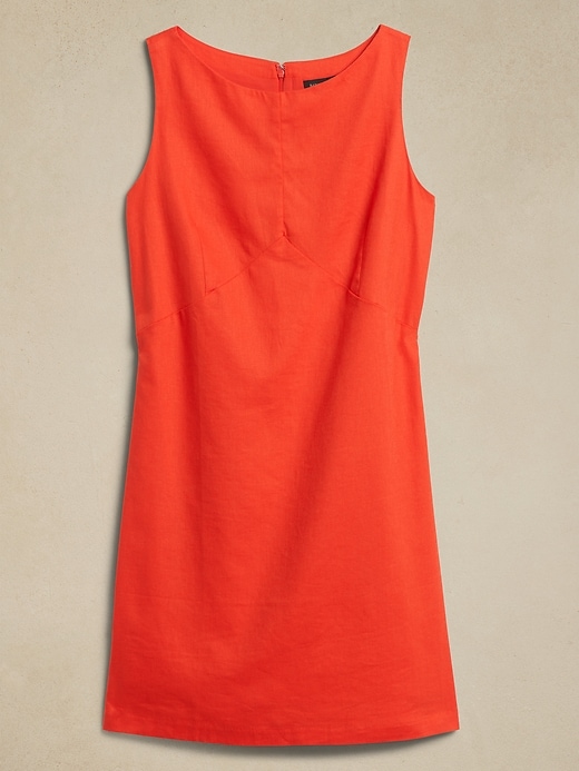 strapless open back dress Darrah Orange Bow Back Flare Mini Dress main image 0