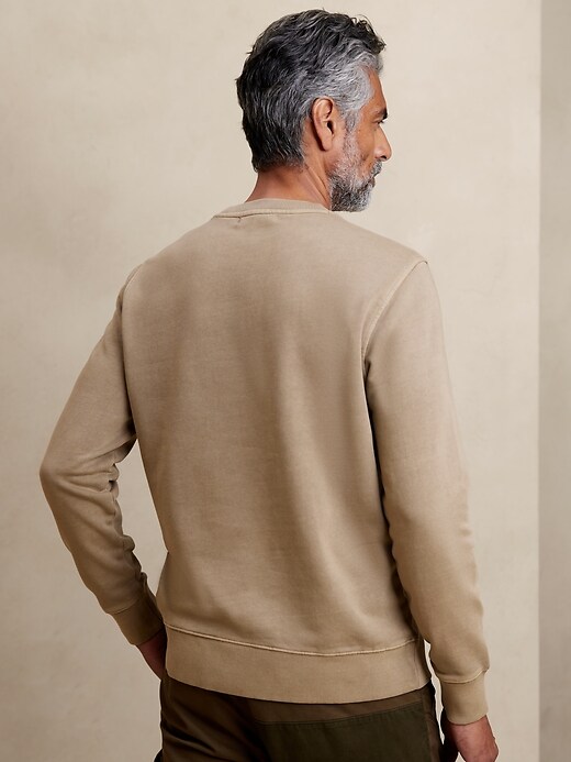 Garment Dye Logo Sweatshirt | Banana Republic Factory