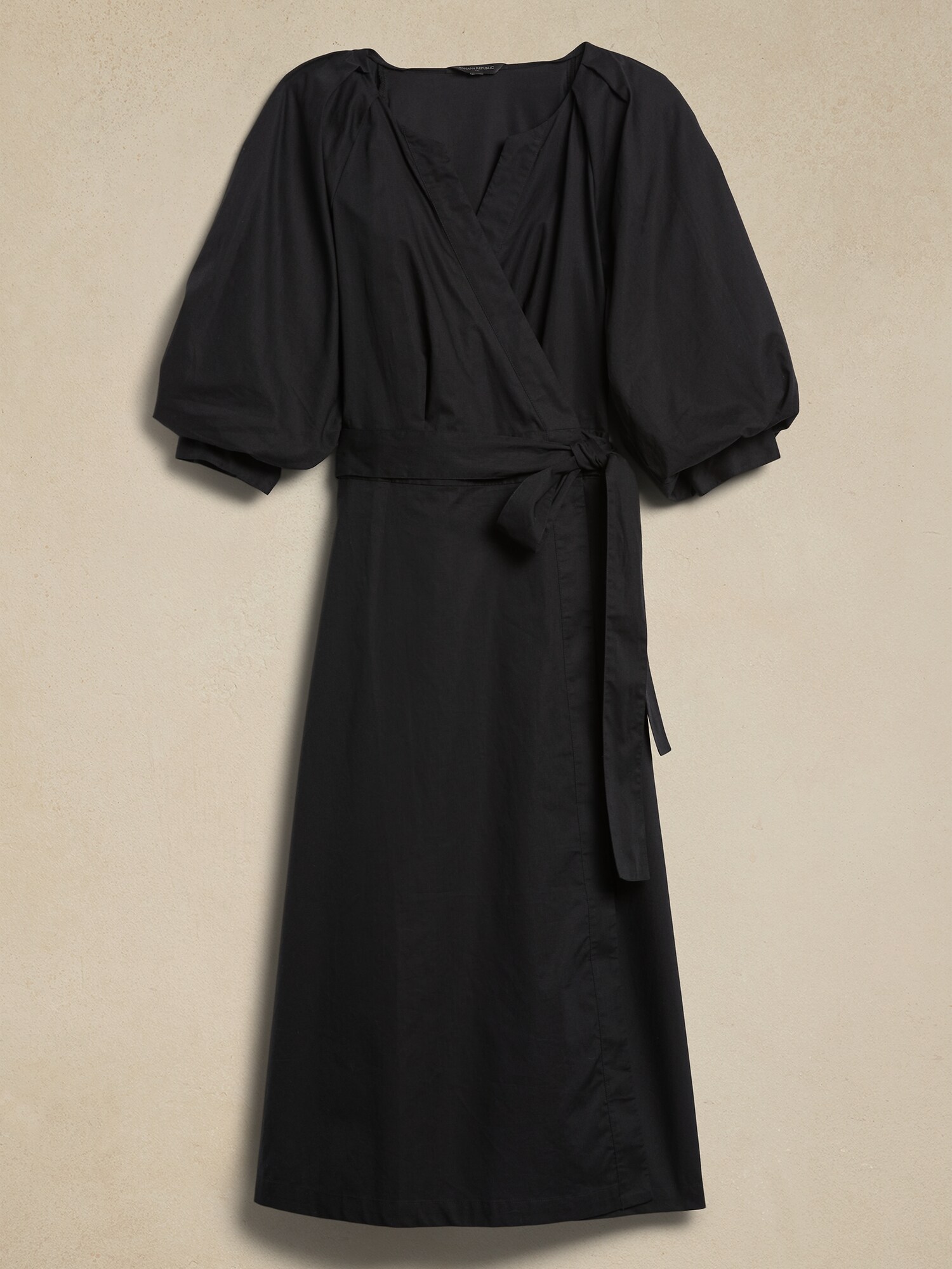 Blouson-Sleeve Midi Dress | Banana Republic Factory