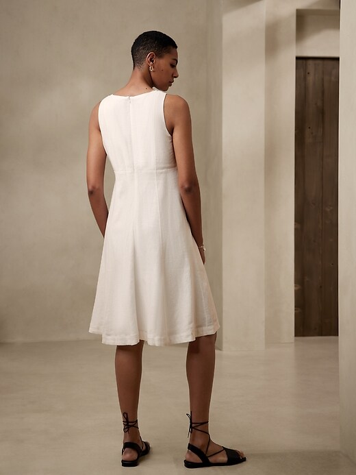 Linen-Blend Button-Front Dress | Banana Republic Factory Linen-Blend Button-Front Dress | Banana Republic Factory