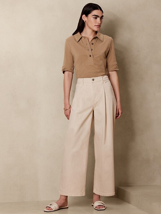 HighRise WideLeg Cropped Jean Banana Republic Factory