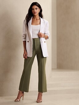 ★SCULPTOR★ Classic Bootcut Pants Pale Beige SC23A480BE cn53359872.jpg
