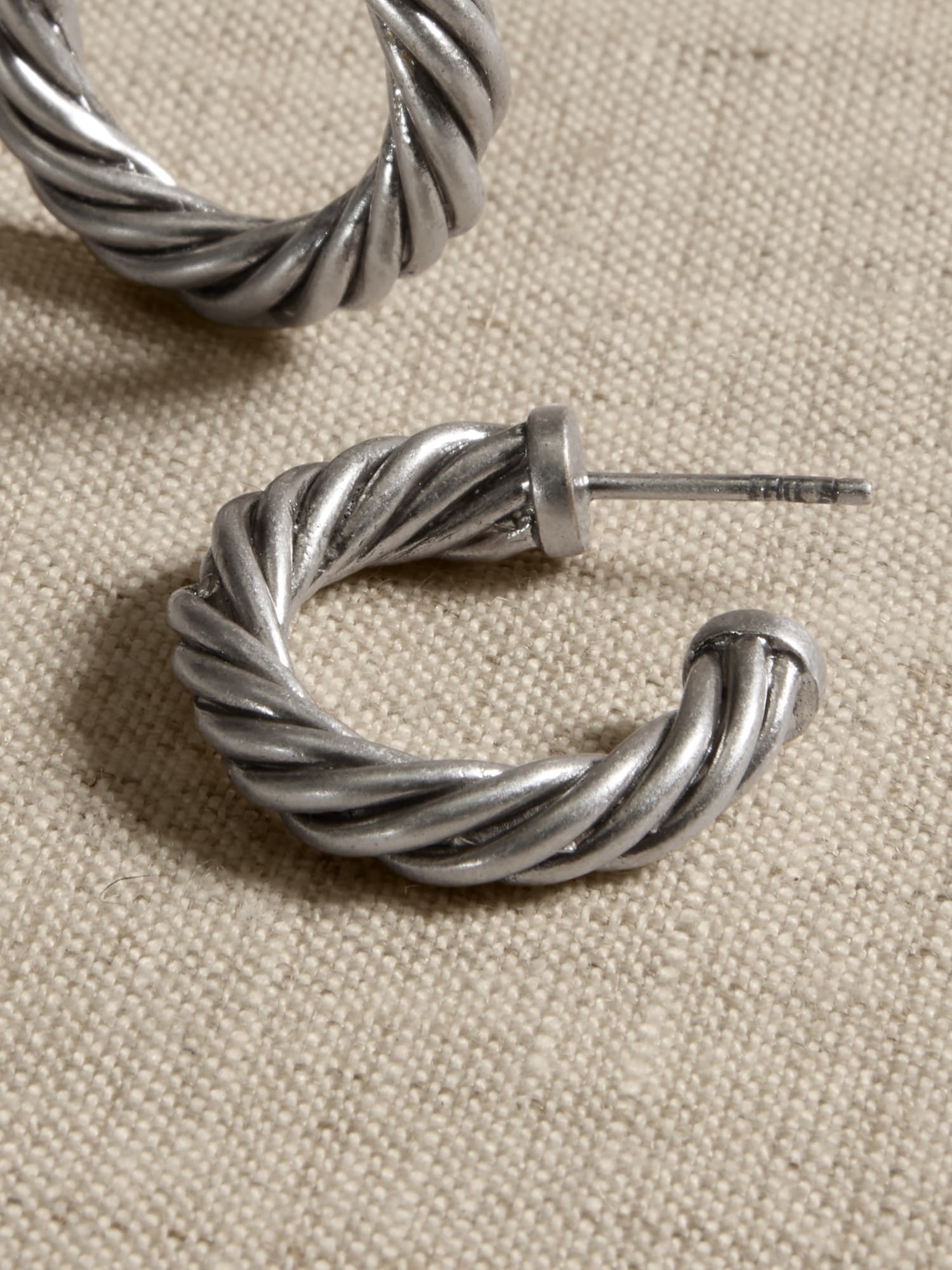 Multi-Wire Twisted Hoop Earrings