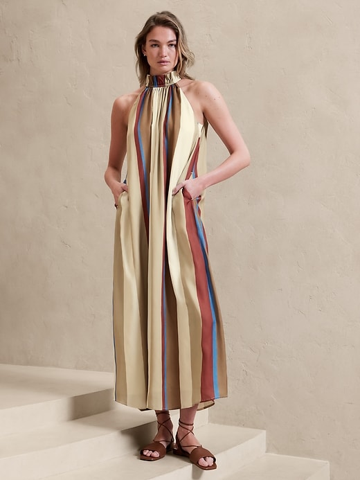 dresses women long sleeve Elegant Silk Long Sleeve Dress – HAREM's Brides main image 1
