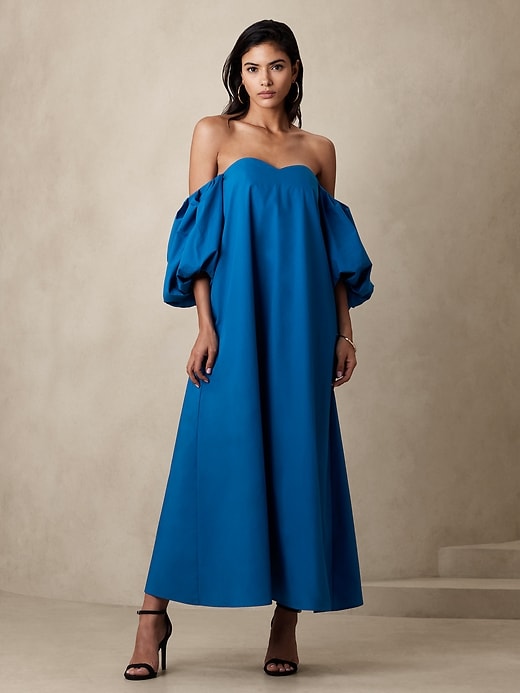 Balloon sleeve dress banana republic online