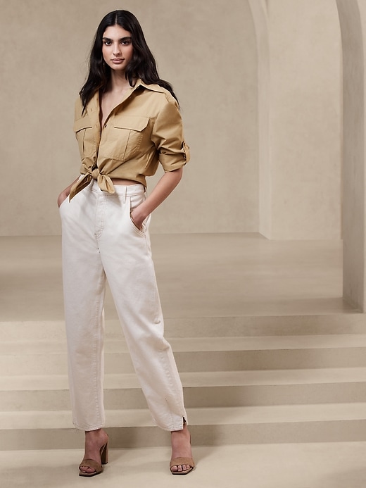 Oversized Utility Shirt Banana Republic Factory
