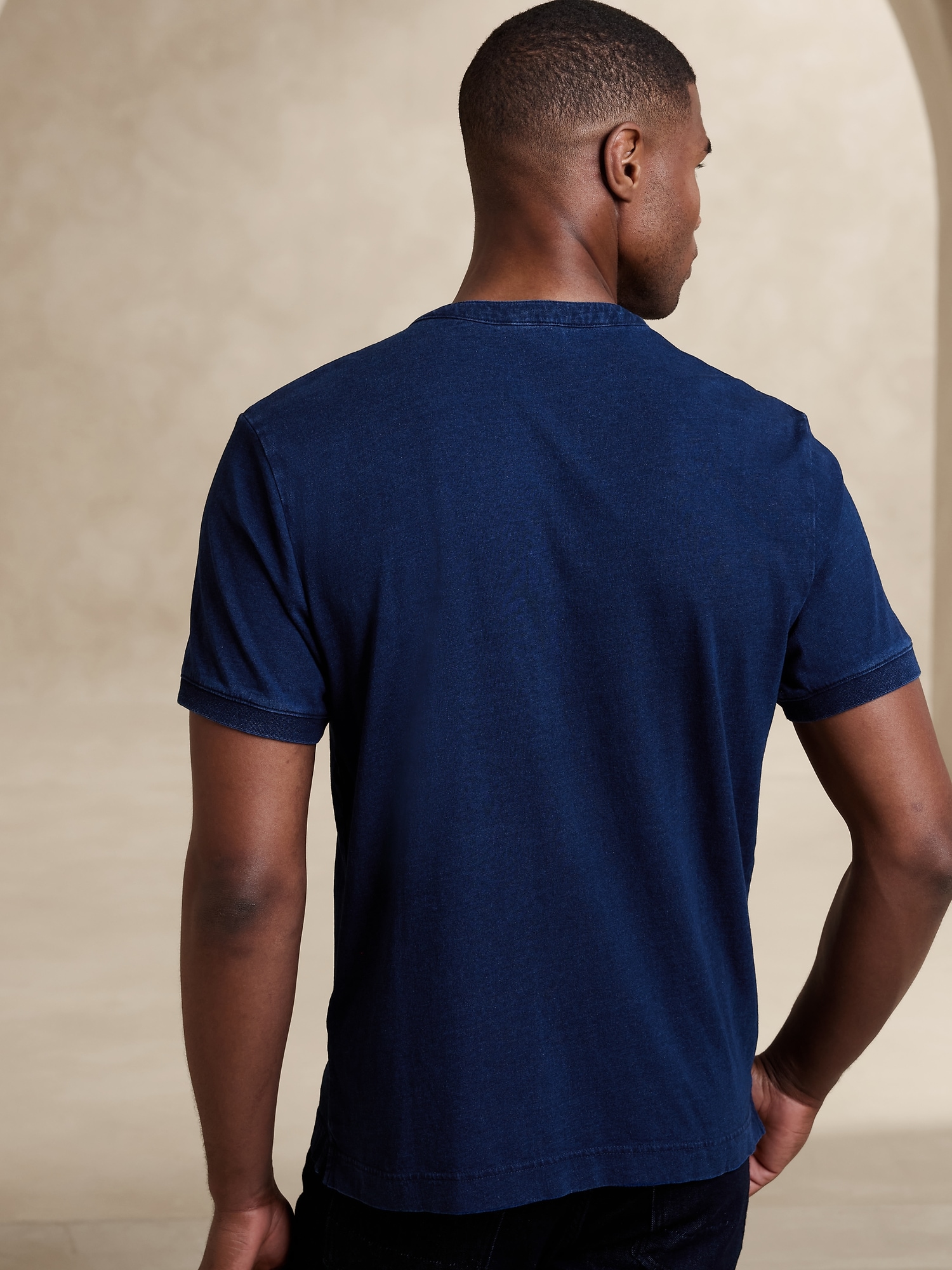 Garment-Washed Henley