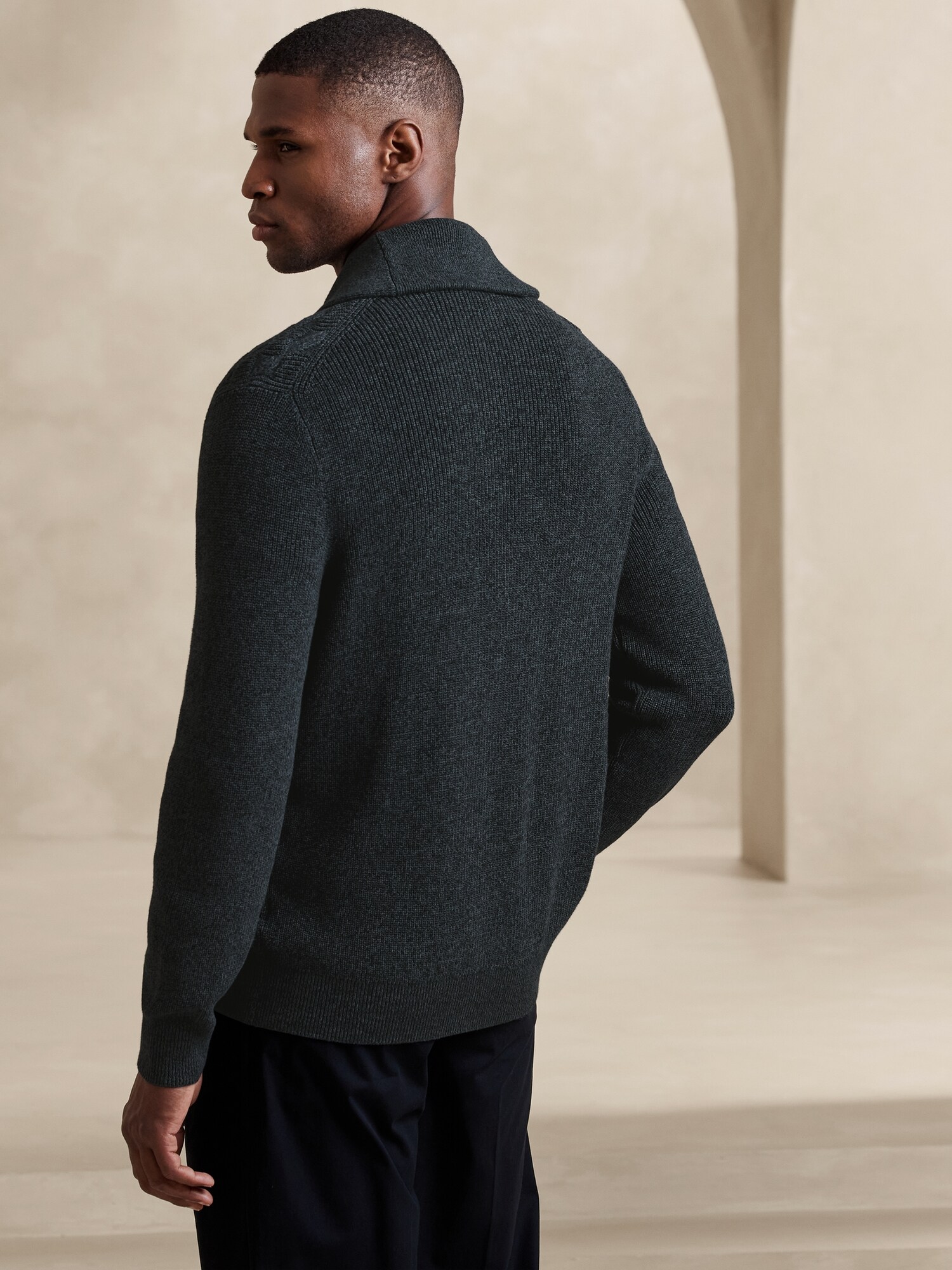 Cable Shawl Cardigan Banana Republic Factory