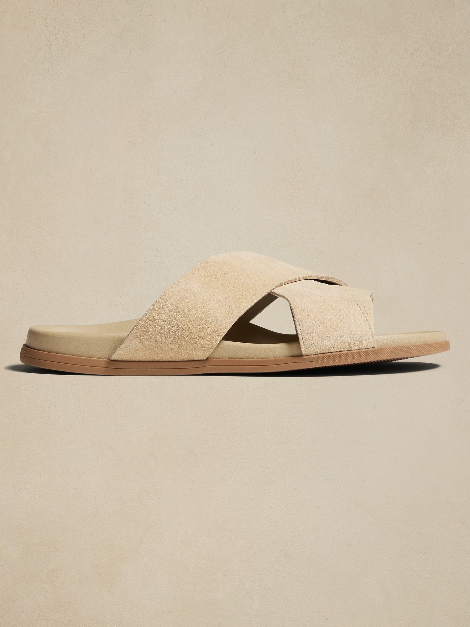 Crossover Suede Sandal