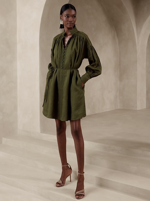 European Linen Mini Dress | Banana Republic Factory