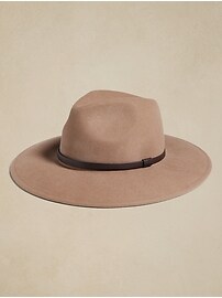 Simple Trim Wool-Felt Fedora | Banana Republic Factory display picture 3