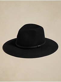 Simple Trim Wool-Felt Fedora | Banana Republic Factory