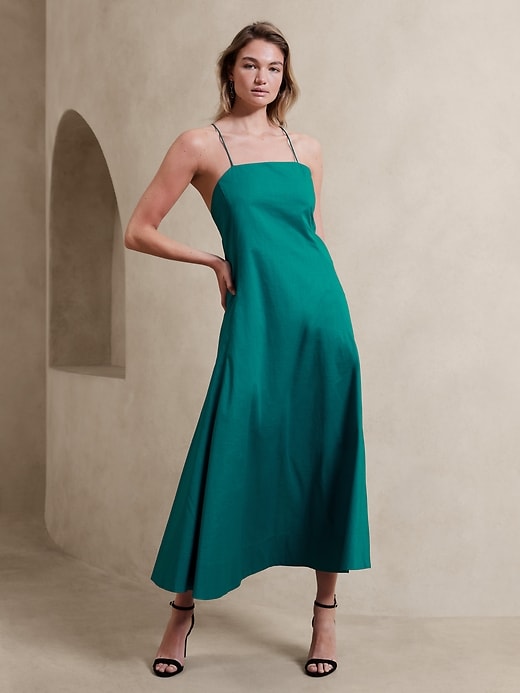 SquareNeck Maxi Dress Banana Republic Factory