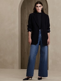 Luxe High-Rise Wide-Leg Jean | Banana Republic Factory