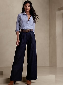 Sedona Wide Leg Ankle Pants + Denim Jacket - Dressed for My Day