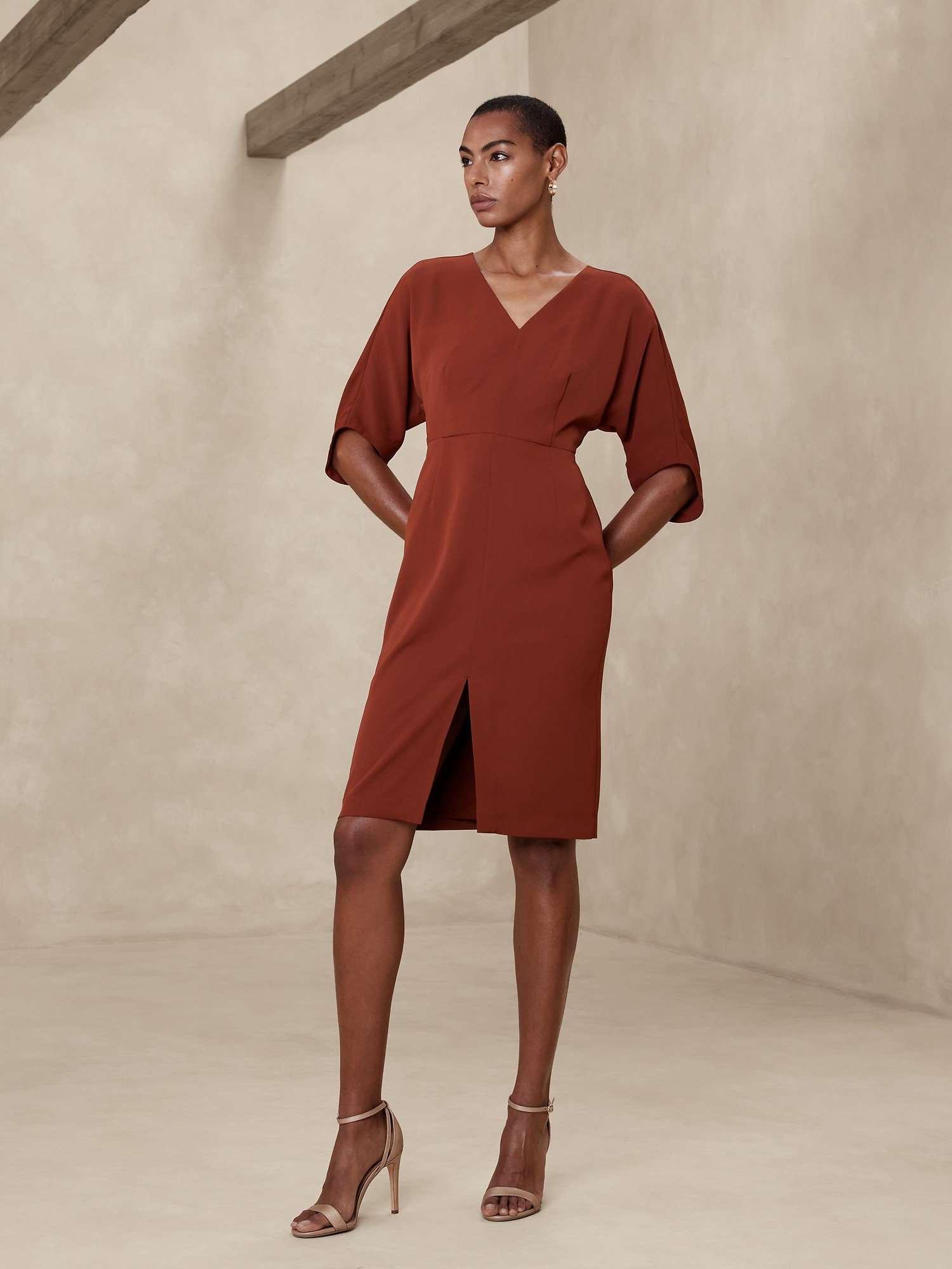 Knee-Length Sheath Dress