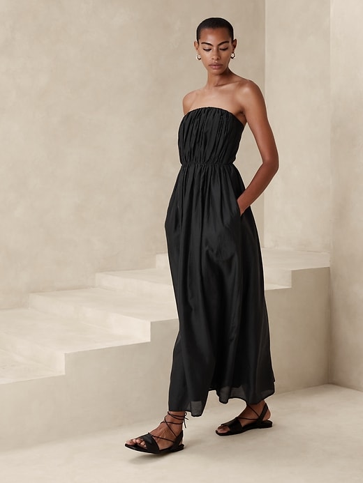 organza maxi shirt dress banana republic Organza Maxi Shirt Dress  lucindervention