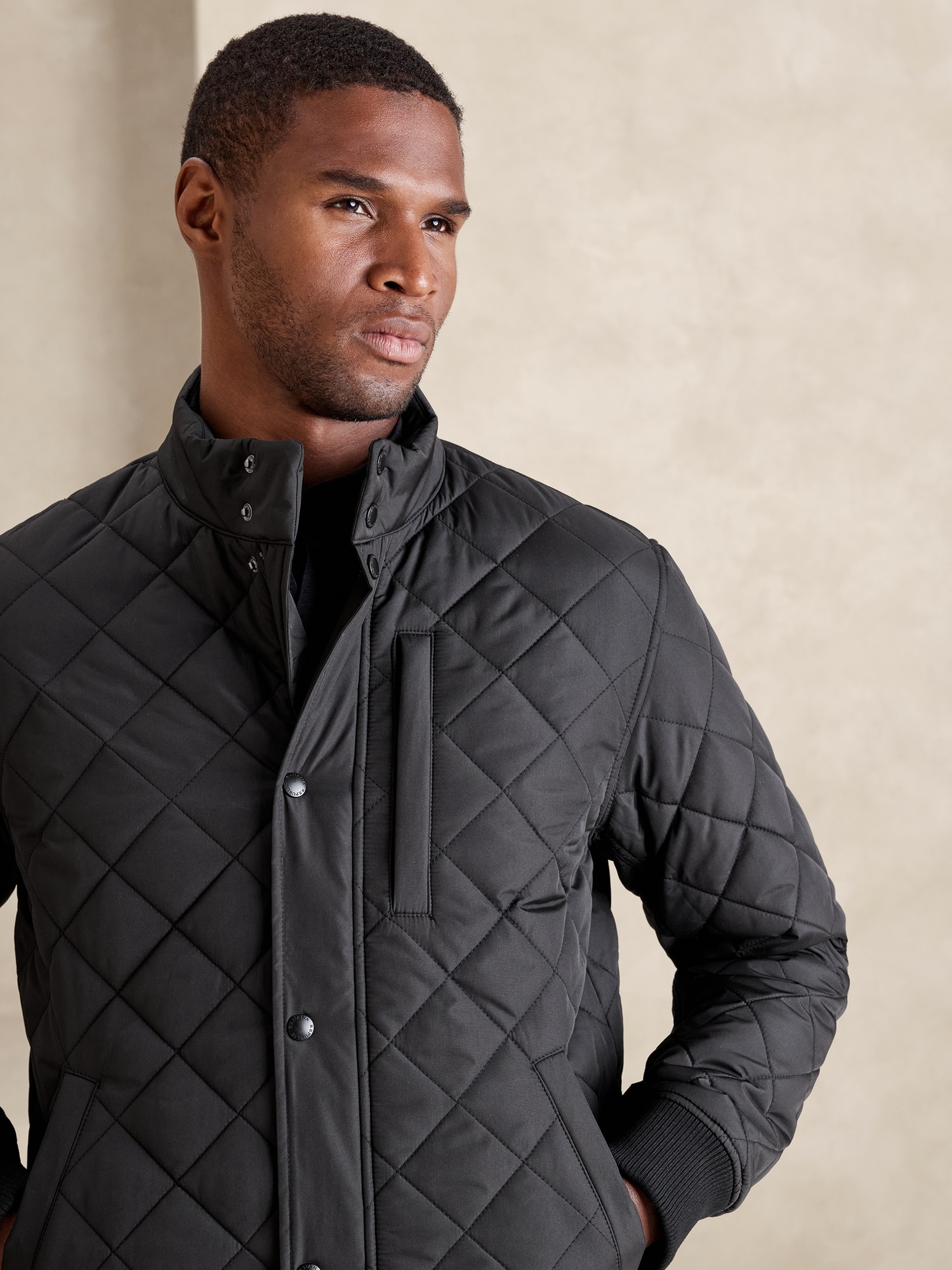 Quilted Full-Zip Jacket  Banana Republic Factory