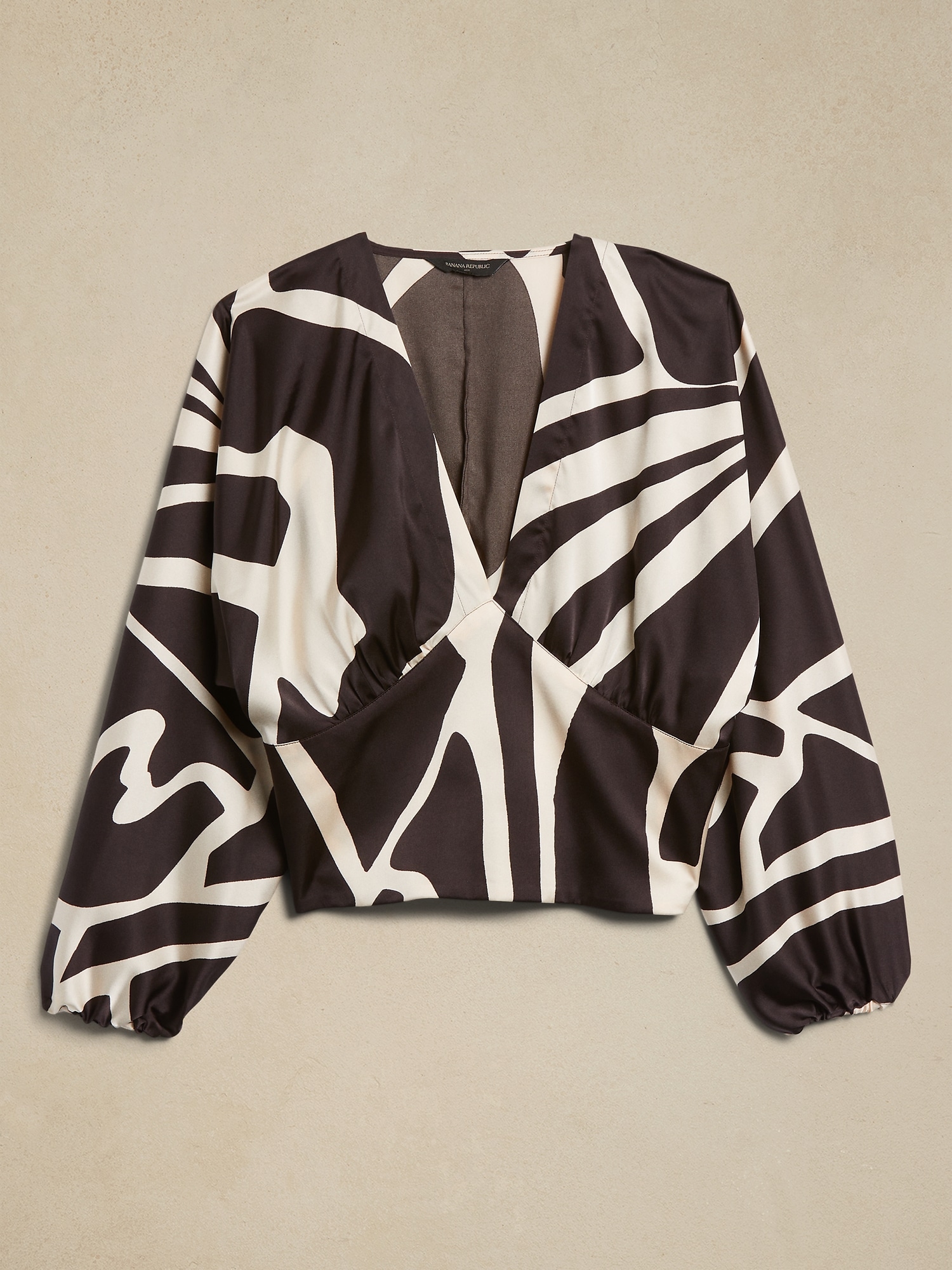 Cropped Blousant-Sleeve Blouse | Banana Republic Factory