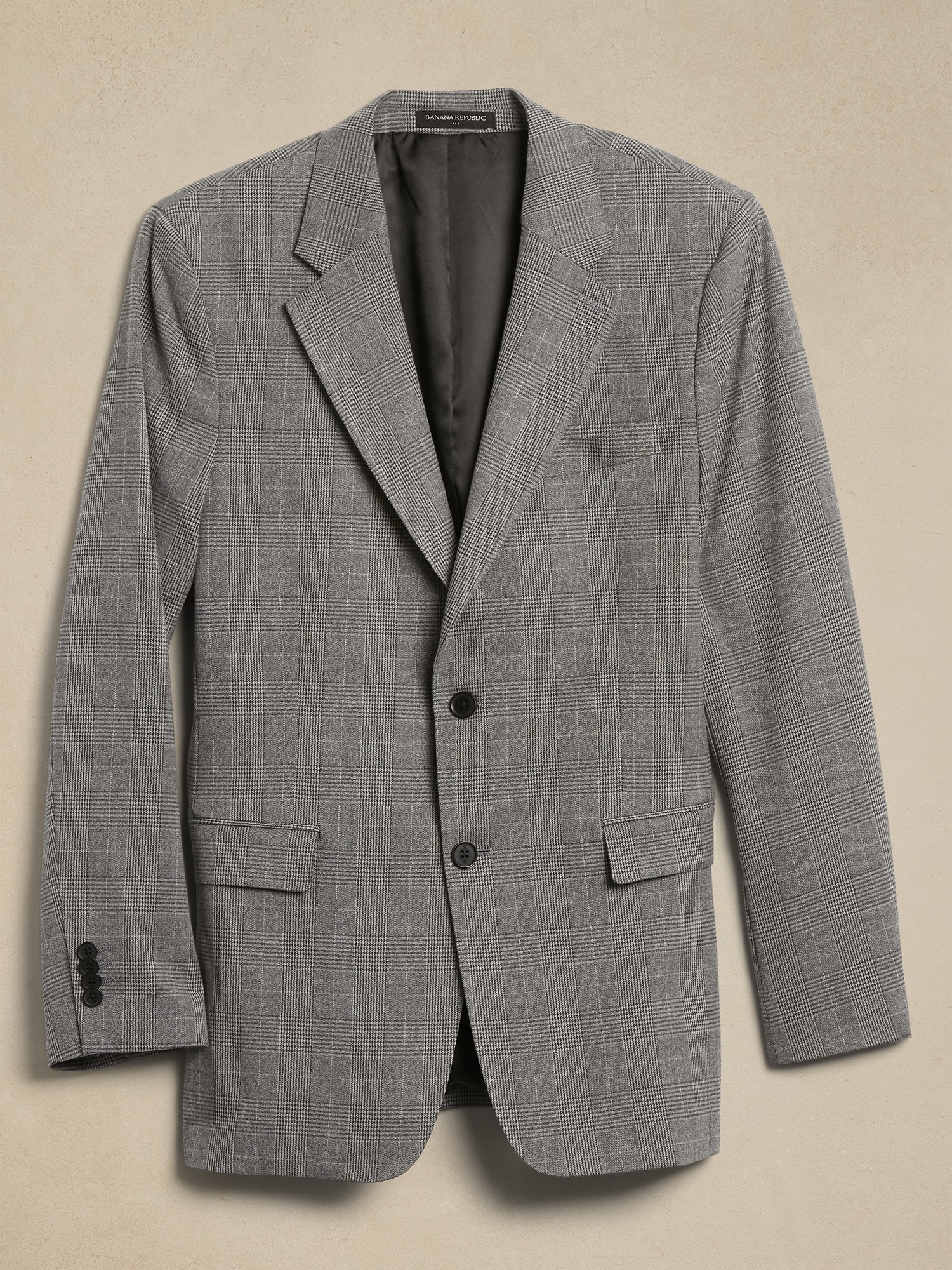 Tailored Fit Prince Of Wales Suit Jacket Banana Republic Factory