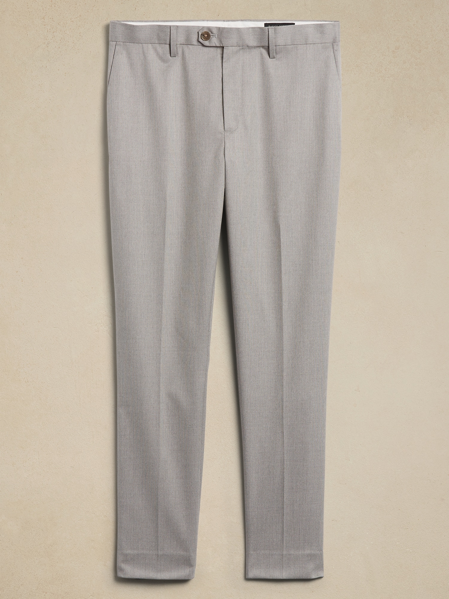 Tailored-Fit Textured Suit Trouser
