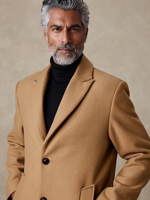 Wool-Blend Top Coat | Banana Republic Factory