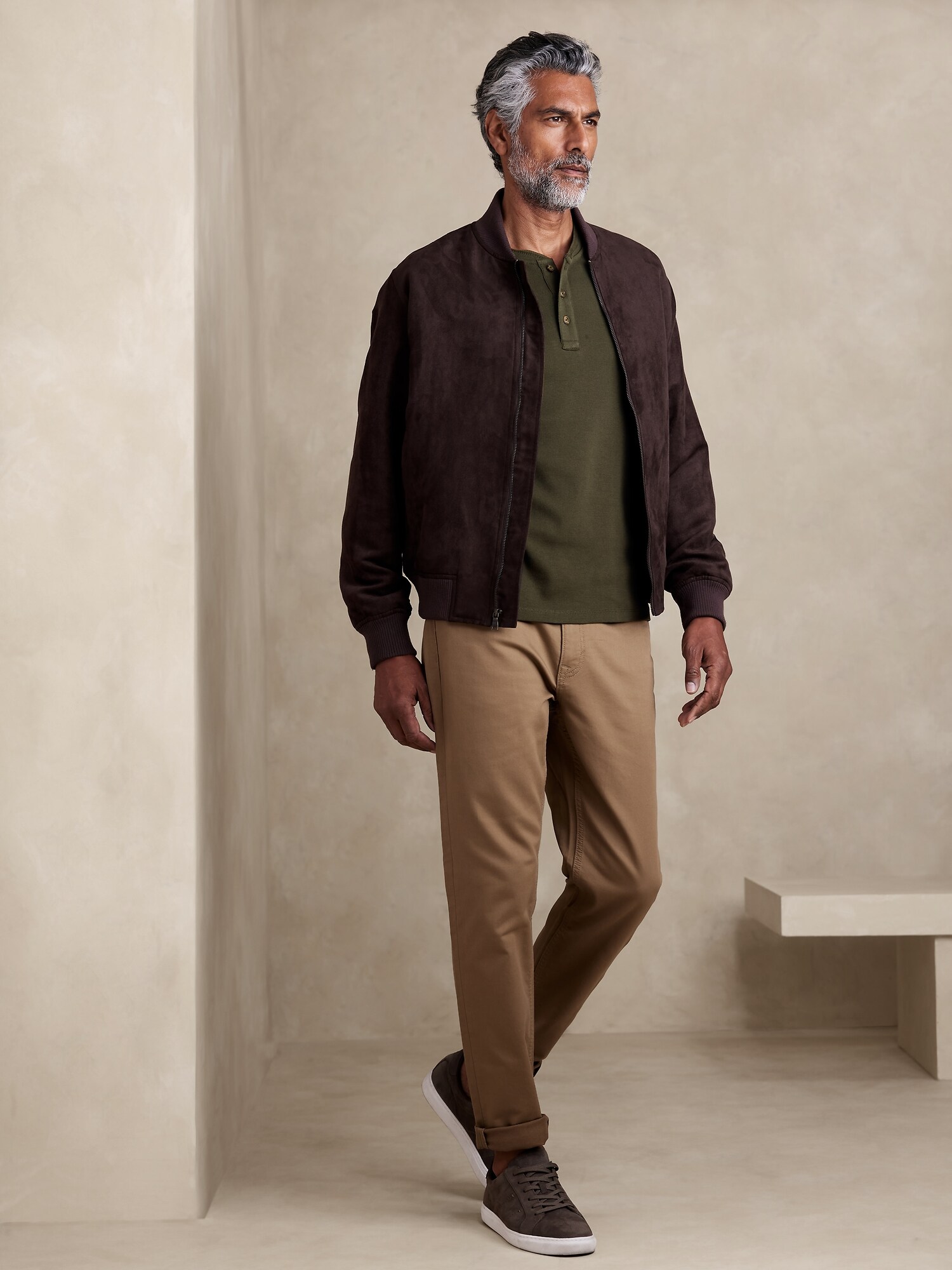 MiniRibbed Henley Banana Republic Factory