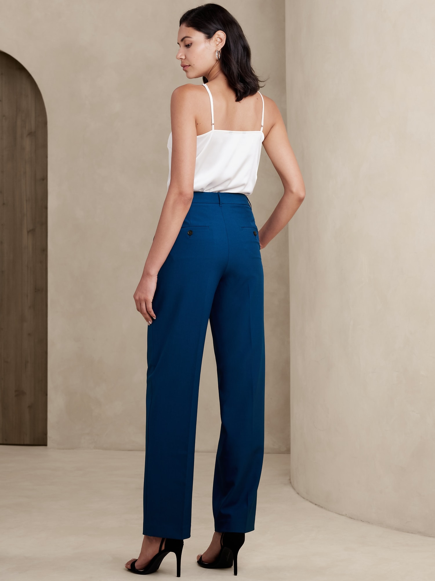 Sculpted Straight Pant | Banana Republic Factory