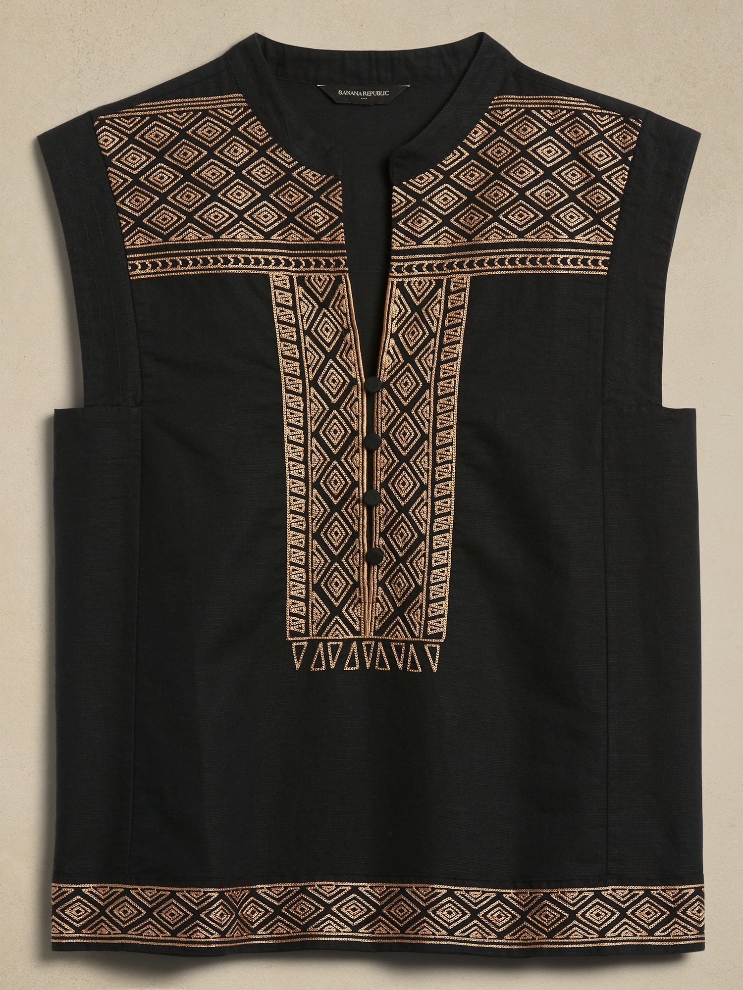 Embroidered Placket Embroidered Placket Blouse | Banana Republic Factory
