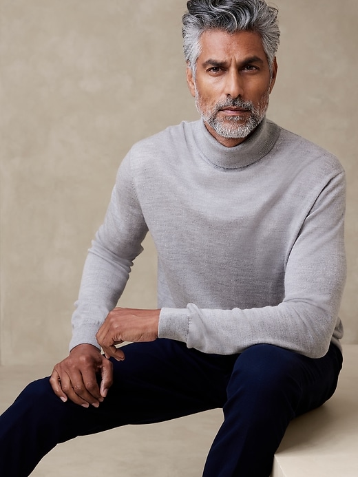 Merino Wool Turtleneck Sweater | Banana Republic Factory