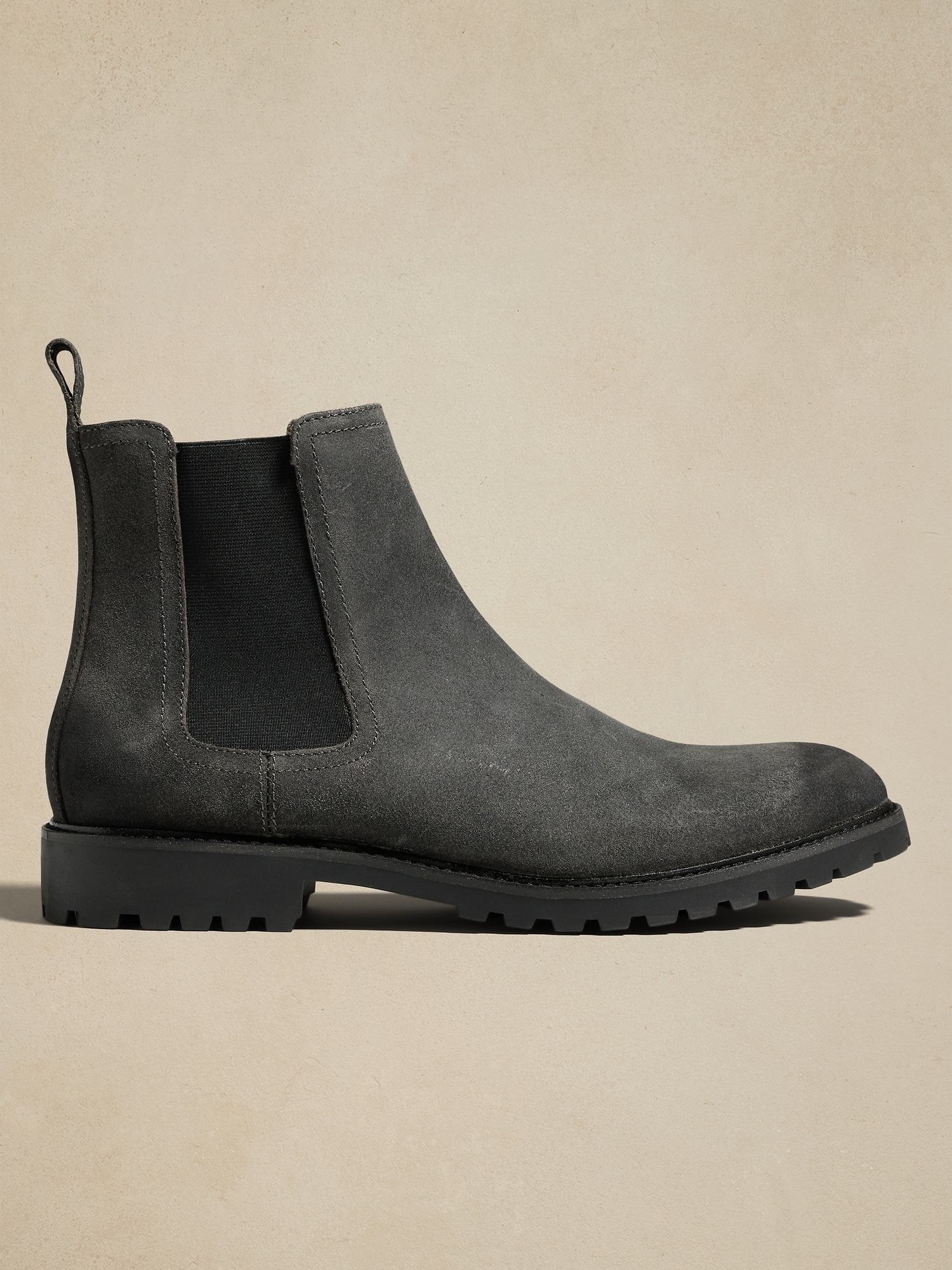 Lug Suede Chelsea Boot