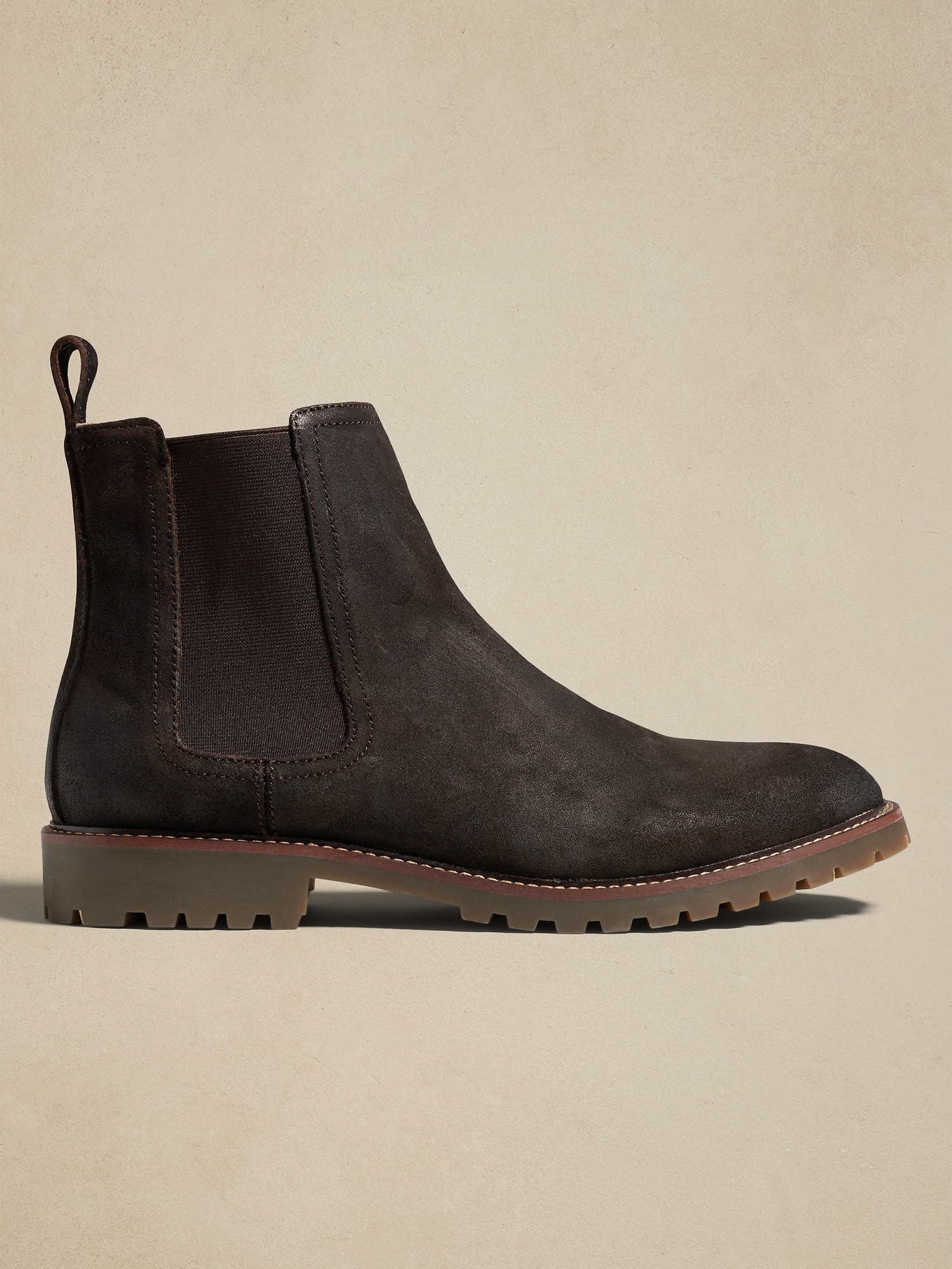 Lug Suede Chelsea Boot