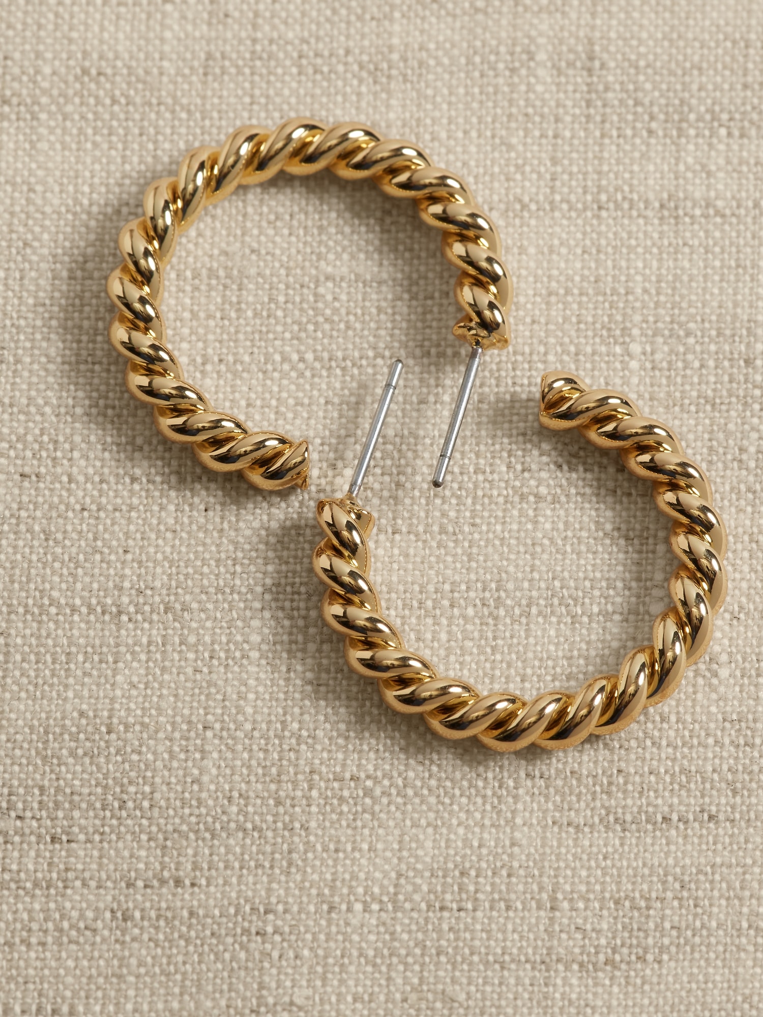 14k Gold Plated Hoop Earrings