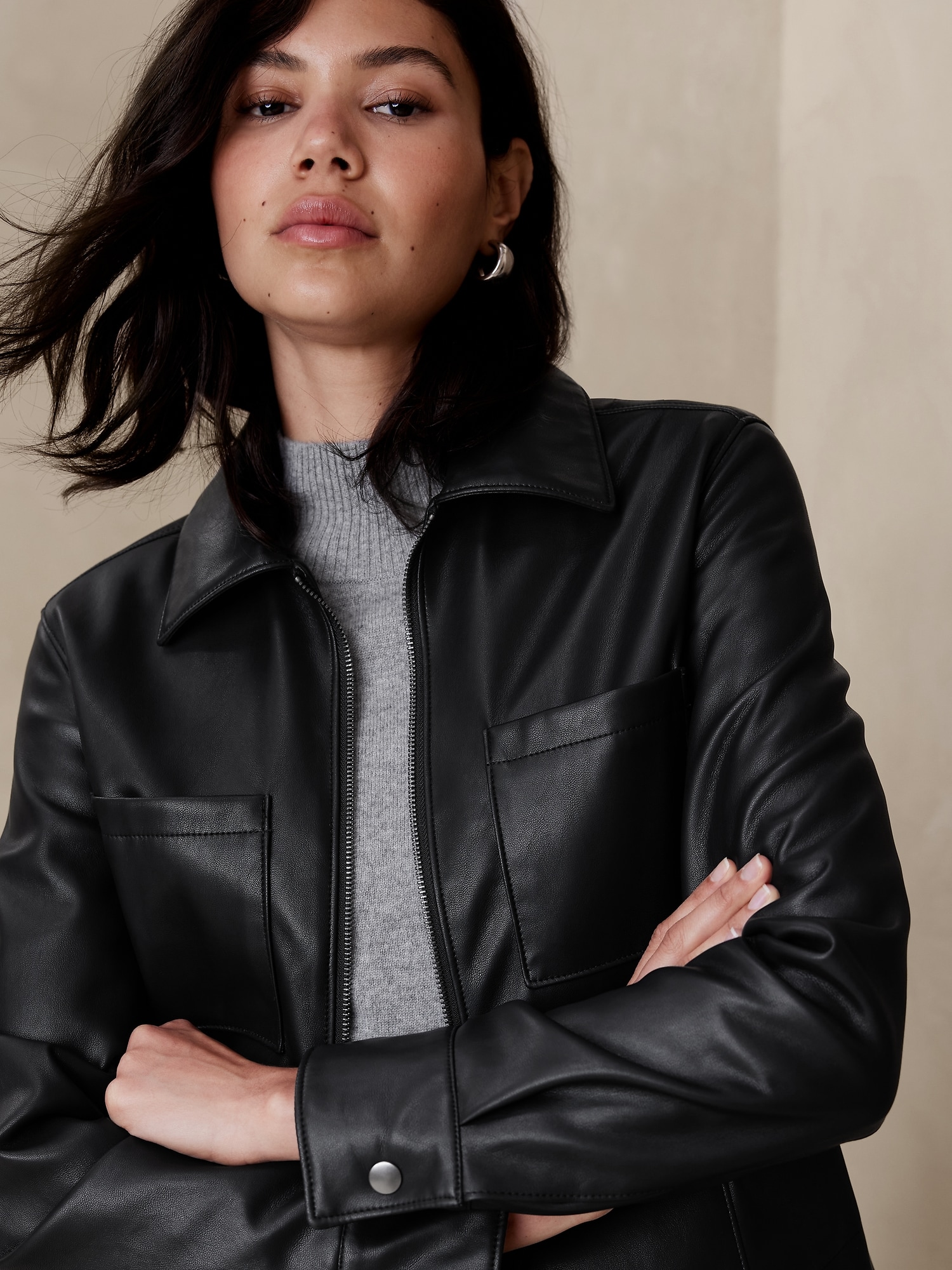 Vegan Leather Jacket