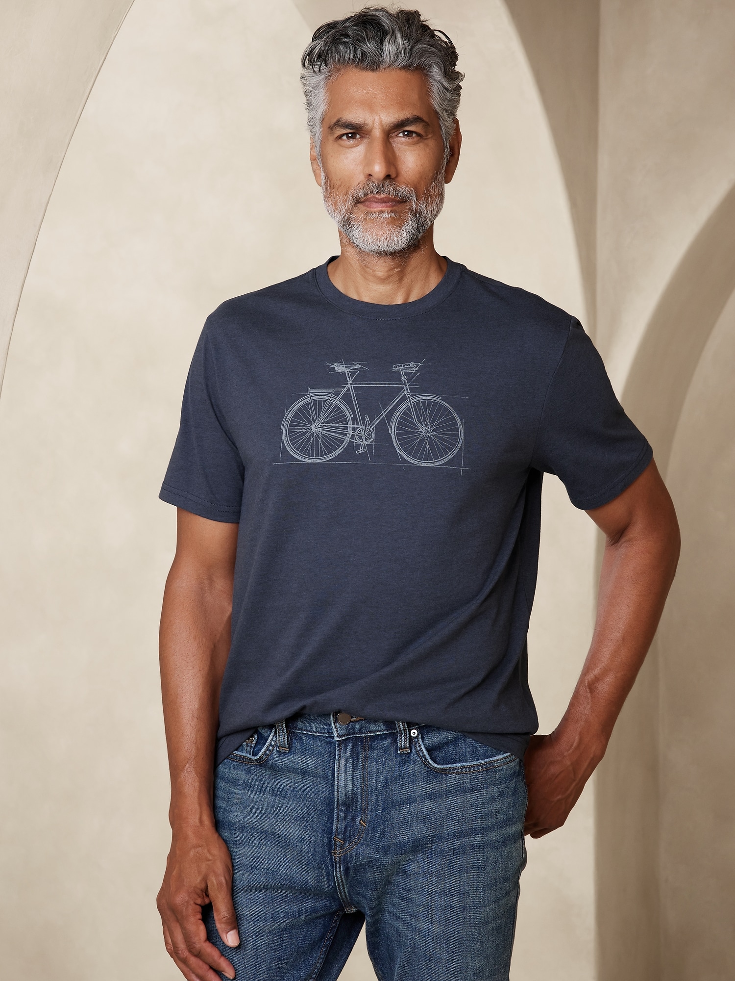 Bike Sketch Graphic T-Shirt