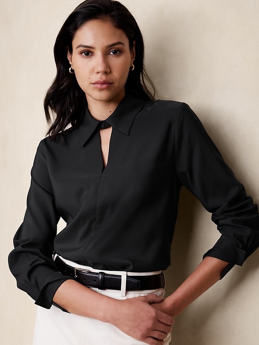 Essential Collared Blouse | Banana Republic Factory