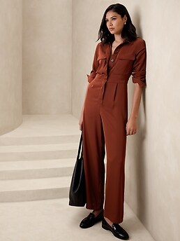 Banana republic wide leg 2025 jumpsuit