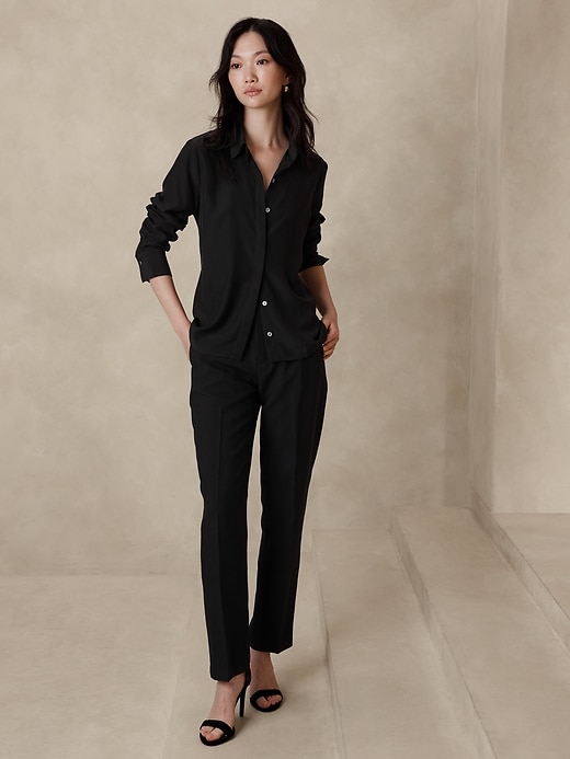 Satin Tailored Shirt | Banana Republic Factory