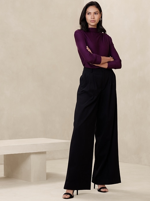 Pleated Shoulder Top | Banana Republic Factory