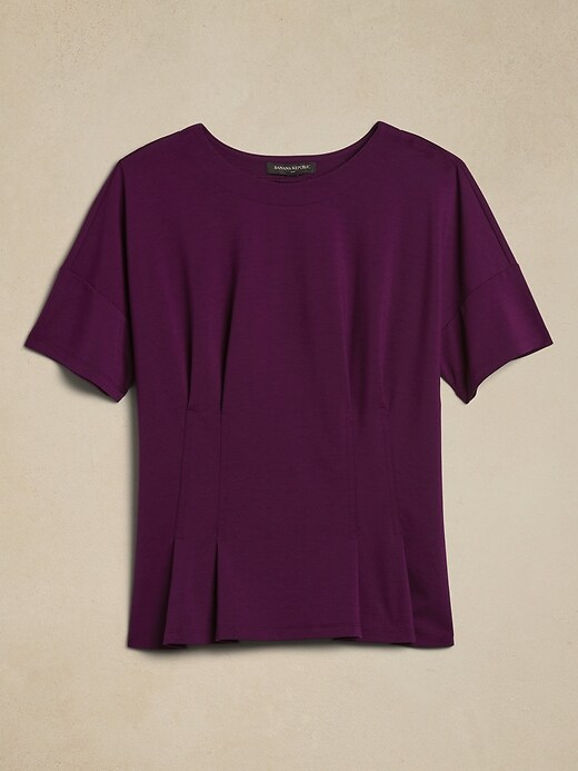 Ponte Corset T-Shirt | Banana Republic Factory Ponte Corset T-Shirt | Banana Republic Factory