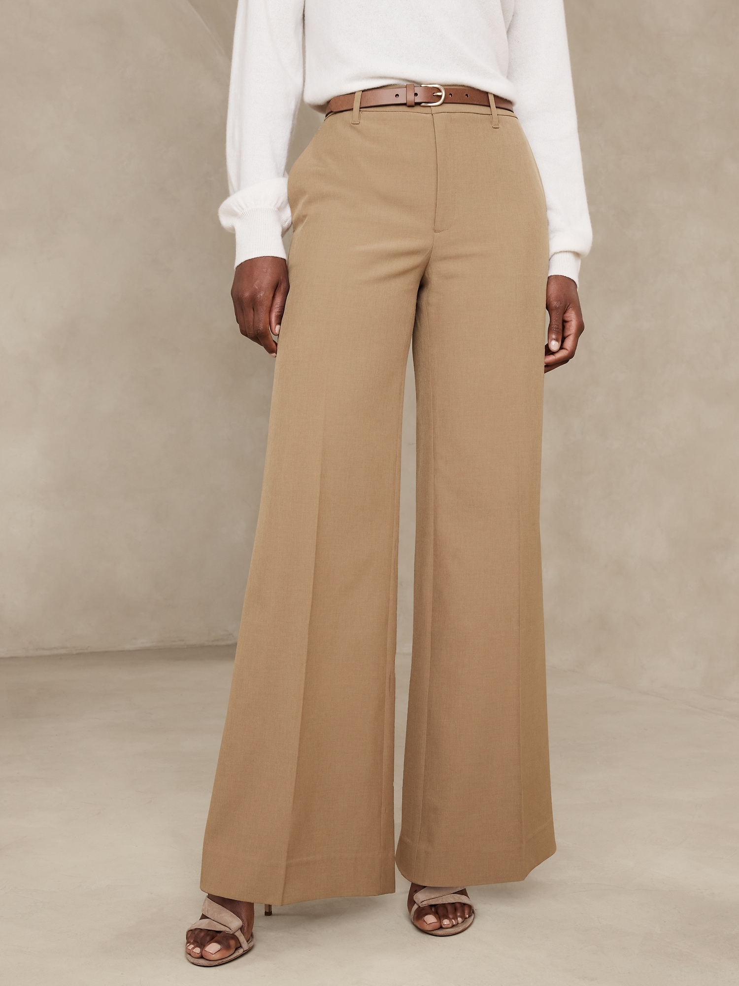 Image number 6 showing, Wide-Leg Sculpted Trouser